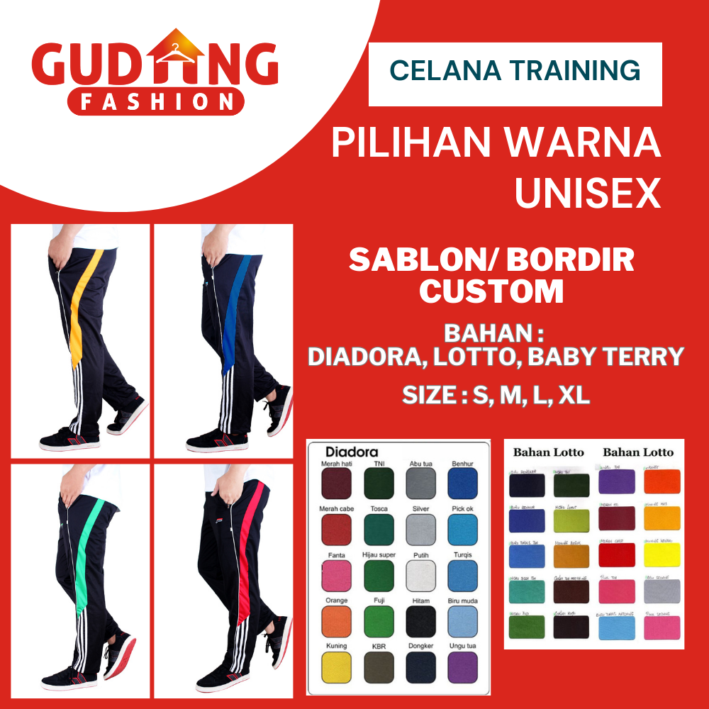 Celana Training - Pilihan Warna