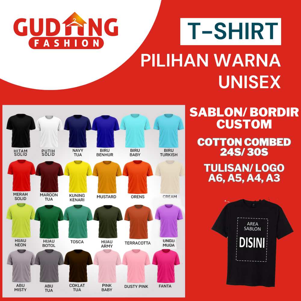 T-Shirt - Pilihan Warna